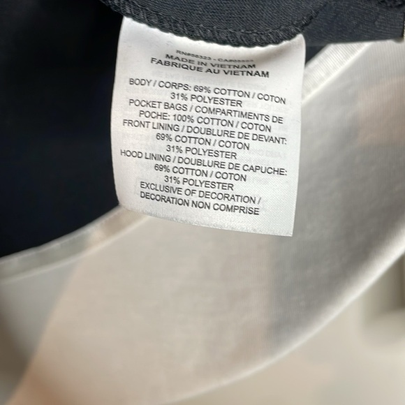 Nike | Women’s NSW Tech Fleece Full Zip Cape Jacket Black & White Size XS - Picture 6 of 7